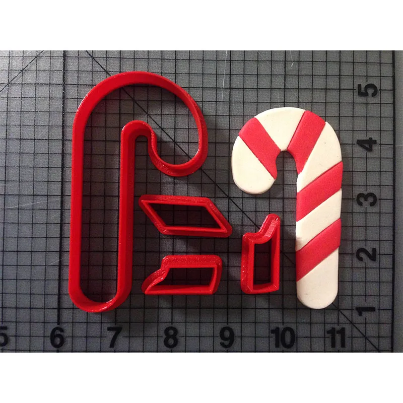 Cute Candy Cane Cookie Cutter Set Fondant Cupcake Tools Made 3D Printed Cookie Cutter Cake Decoration Tools Kitchen Accessories
Cute Candy Cane Cookie Cutter Set Fondant Cupcake Tools Made 3D Printed Cookie Cutter Cake Decoration Tools Kitchen Accessories