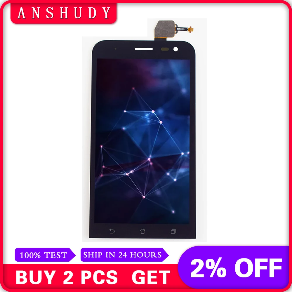 For Asus ZenFone 2 Laser ZE500KL ZE500KG Z00ED LCD Display Monitor Module Touch Screen Digitizer Sensor Glass Assembly Frame
For Asus ZenFone 2 Laser ZE500KL ZE500KG Z00ED LCD Display Monitor Module Touch Screen Digitizer Sensor Glass Assembly Frame