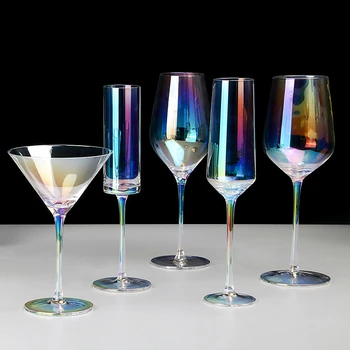 Colorful Red Wine Glass Crystal Glass High Champagne Glass Cocktail Tumblerful Creative Rainbow Cup Wedding Tableware Supply
Colorful Red Wine Glass Crystal Glass High Champagne Glass Cocktail Tumblerful Creative Rainbow Cup Wedding Tableware Supply