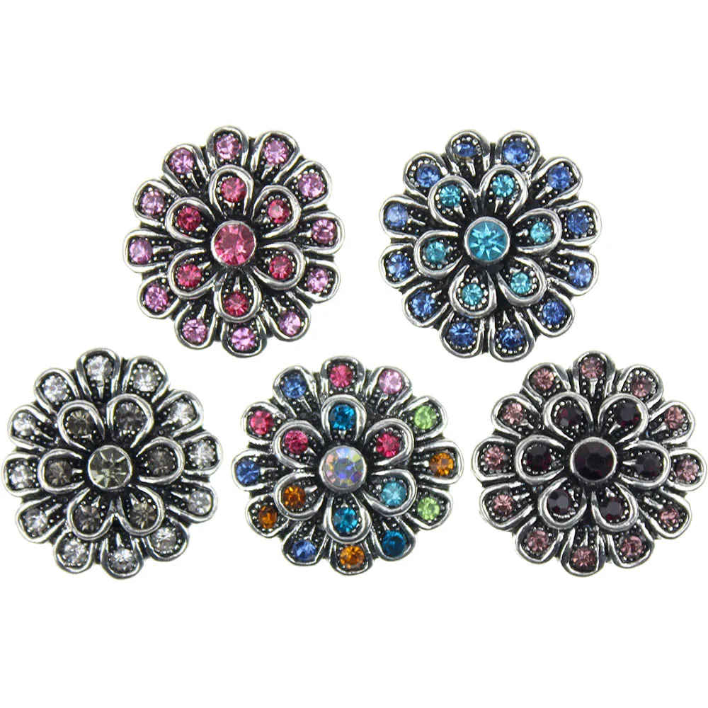 10pcs/lot Mixed 18mm Rhinestones crystal flower snap buttons with copper button for bracelets and necklace pendant jewelry
10pcs/lot Mixed 18mm Rhinestones crystal flower snap buttons with copper button for bracelets and necklace pendant jewelry