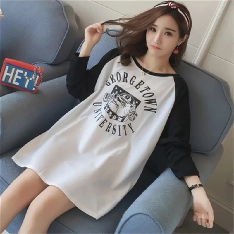 2019 Spring Autumn Tee & Tops Female Plus Size Korean Loose Pullovers Casual Top Patchwork T-shirt Women Print Fashion Blusa J20
2019 Spring Autumn Tee & Tops Female Plus Size Korean Loose Pullovers Casual Top Patchwork T-shirt Women Print Fashion Blusa J20
