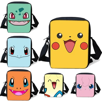 Cartoon Pokemon School Bags for Boys Girls Cute Pikachu/Squirtle/Bulbasaur/Charmander/Togepi Face Print Kids Small Crossbody Bag
Cartoon Pokemon School Bags for Boys Girls Cute Pikachu/Squirtle/Bulbasaur/Charmander/Togepi Face Print Kids Small Crossbody Bag