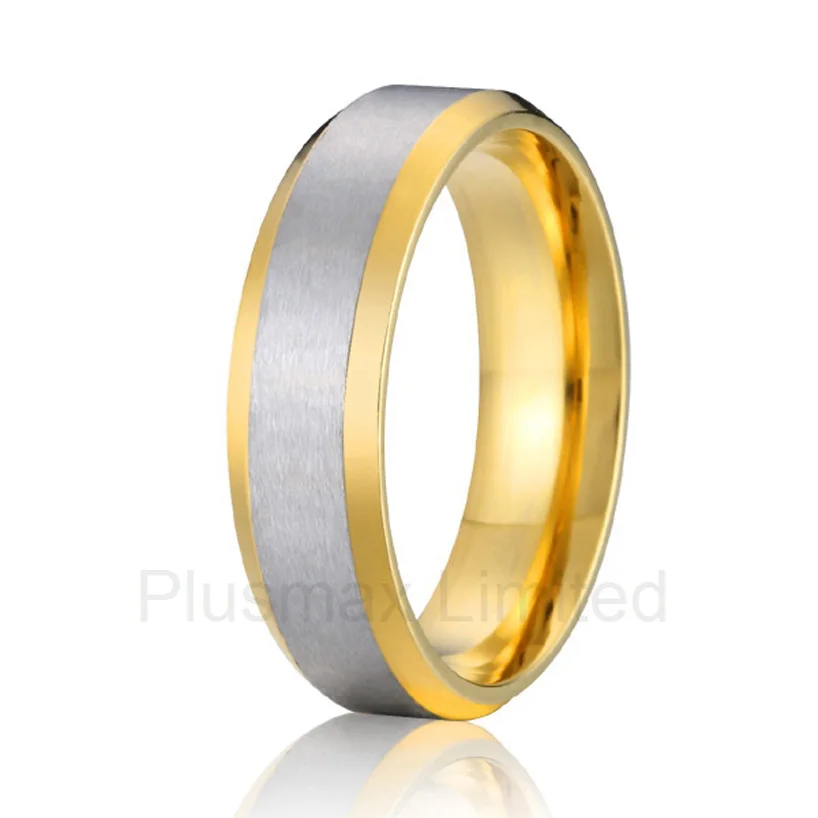 Фото Хорошее качество онлайн-магазин золотые ювелирные кольца из титановой стали