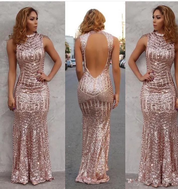 Rose Gold 2019 NEW Arrival Sexy Mermaid Prom Dress Sequined Open Back Floor Length Evening Party Gowns Custom Made Free Shippin
Rose Gold 2019 NEW Arrival Sexy Mermaid Prom Dress Sequined Open Back Floor Length Evening Party Gowns Custom Made Free Shippin