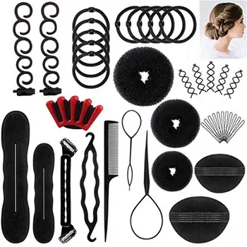 12PCS/Set Hair Styling Tool Kit Pony Tail Clip Hair Braid Magic Sponge Bun Maker Donut Ring Shaper Styling Tool Fashion Salon
12PCS/Set Hair Styling Tool Kit Pony Tail Clip Hair Braid Magic Sponge Bun Maker Donut Ring Shaper Styling Tool Fashion Salon