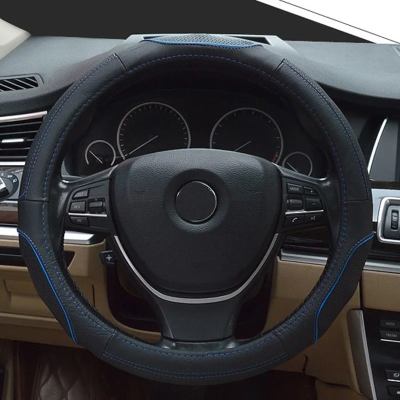 Free Shipping High Quality Cowhide Top Layer Leather Universal Steering Wheel Covers Protect 38CM 15 inch
Free Shipping High Quality Cowhide Top Layer Leather Universal Steering Wheel Covers Protect 38CM 15 inch