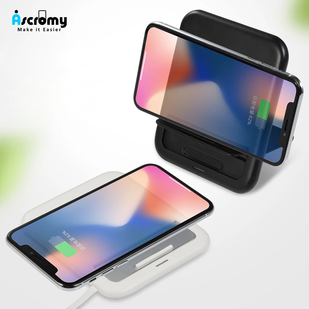 Ascromy алюминиевое Беспроводное зарядное устройство для iPhone X XS Max XR 8 Plus Samsung S8 S9 Note 9