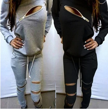NYOOLO NEW woman's tracksuit brand sweatshirt+pants one set women clothing gray fashion suit zipper tracksuits fashion costumes
NYOOLO NEW woman's tracksuit brand sweatshirt+pants one set women clothing gray fashion suit zipper tracksuits fashion costumes