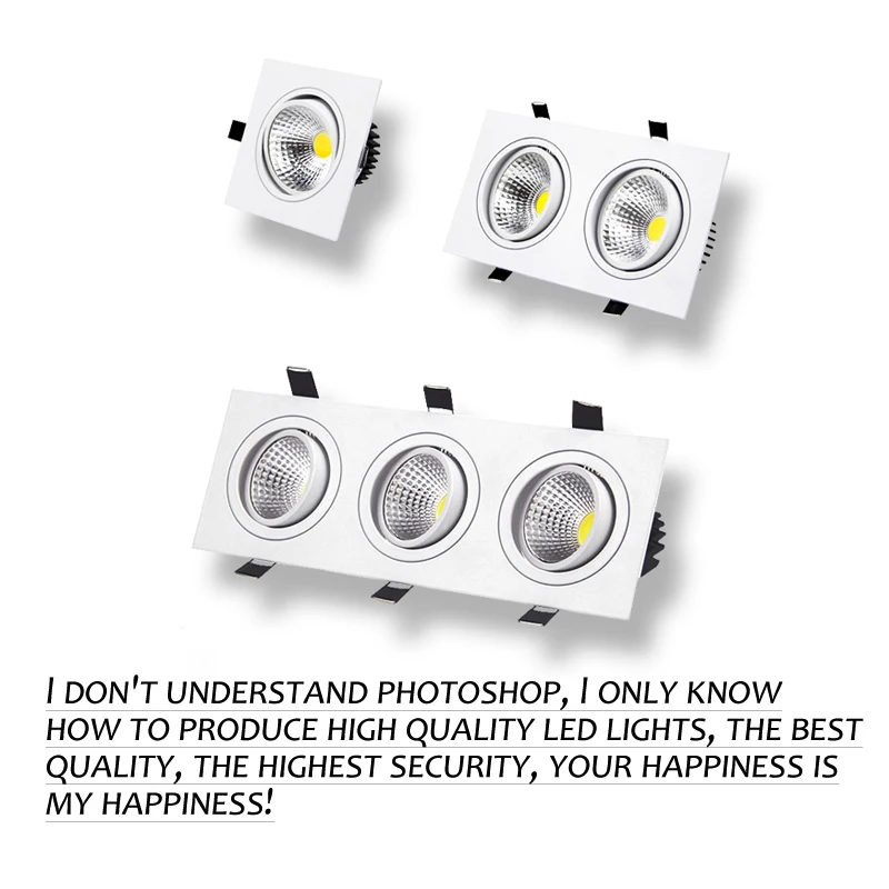 LED recessed ceiling lamp square downlight COB 7W 12W 15W 36W super bright LED interior light AC 110V 220V free shipping
LED recessed ceiling lamp square downlight COB 7W 12W 15W 36W super bright LED interior light AC 110V 220V free shipping