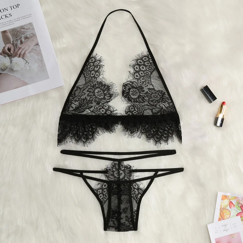 Erotic Lingerie Set Women Sexy Floral Lace Underwear Bar brief Set Exterme Temptation Sleepwear Nightwear Babydoll Intimates
Erotic Lingerie Set Women Sexy Floral Lace Underwear Bar brief Set Exterme Temptation Sleepwear Nightwear Babydoll Intimates
