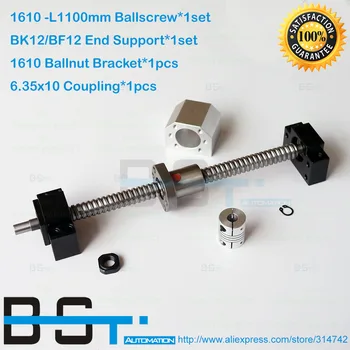 Anti Backlash Ballscrew RM1610 -L1100mm + SFU1610 Ballnut+ BK12 BF12 Support Unit + 1610 Nut Housing Bracket + 6.35*10mm coupler
Anti Backlash Ballscrew RM1610 -L1100mm + SFU1610 Ballnut+ BK12 BF12 Support Unit + 1610 Nut Housing Bracket + 6.35*10mm coupler