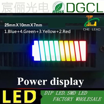 10 grid 4 -color digital tube light bar red yellow green blue LED digital light bar 10 segment LED light bar
10 grid 4 -color digital tube light bar red yellow green blue LED digital light bar 10 segment LED light bar