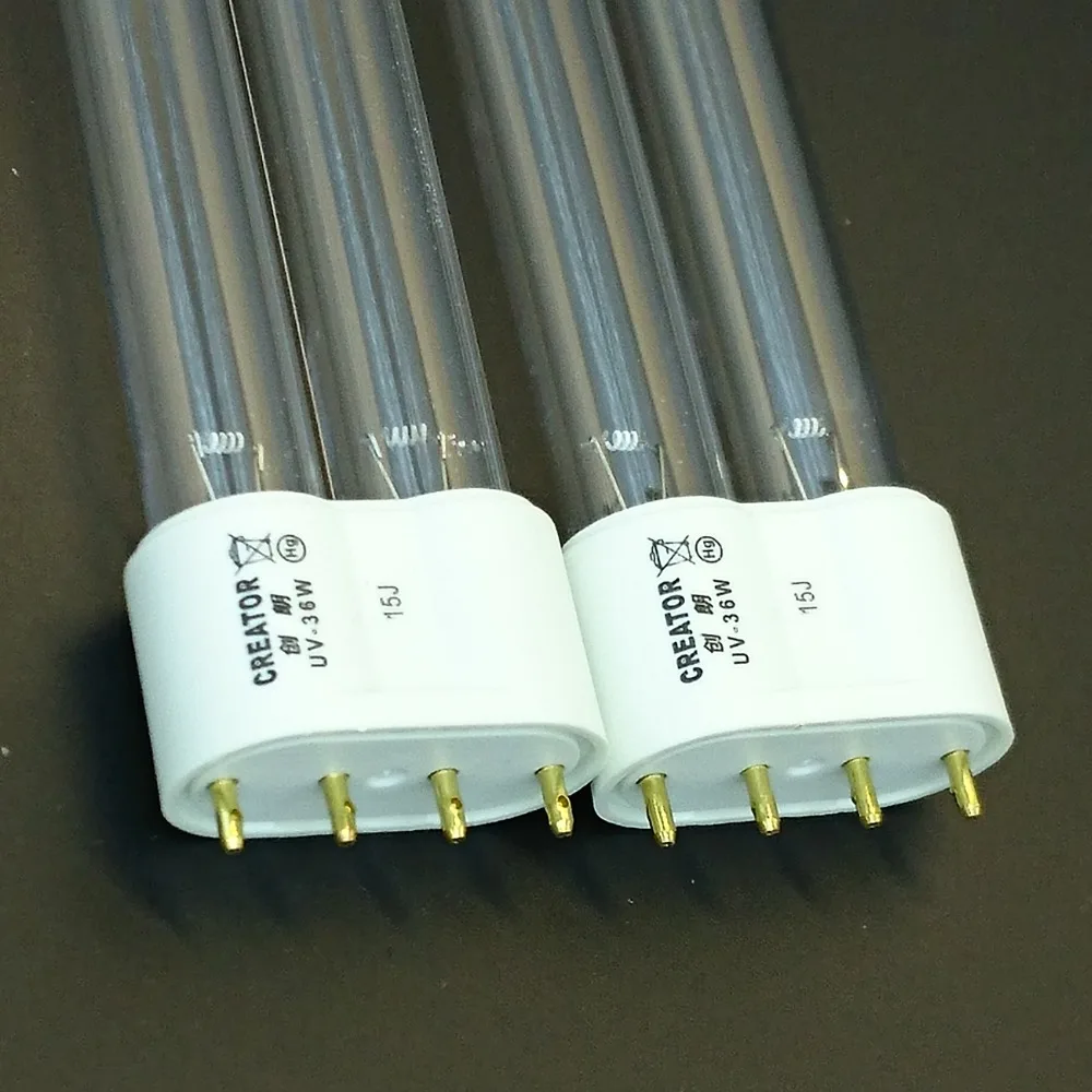 2pcs of 36W 4-pin 2G11 Base Linear Twin Tube UV Germicidal Bulb Replacement for UVC Sterilizers Quartz lamp for disinfection
2pcs of 36W 4-pin 2G11 Base Linear Twin Tube UV Germicidal Bulb Replacement for UVC Sterilizers Quartz lamp for disinfection