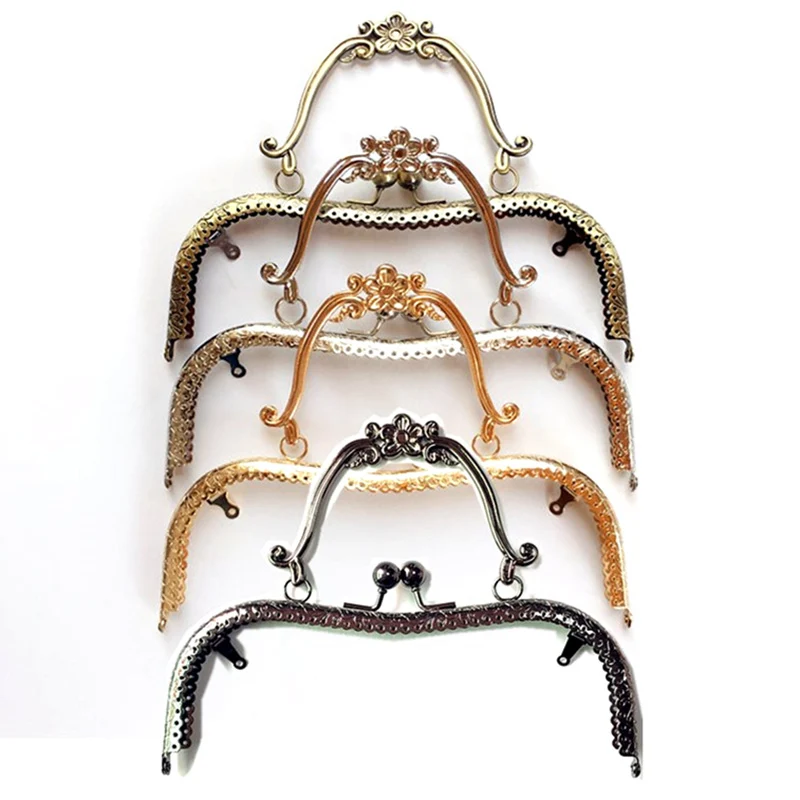 5Pcs Plum Blossom Flowers Lace Metal Arc Frame Kiss Clasp Lock Purse Handbag Handle Clutch Part 20.5cm
5Pcs Plum Blossom Flowers Lace Metal Arc Frame Kiss Clasp Lock Purse Handbag Handle Clutch Part 20.5cm