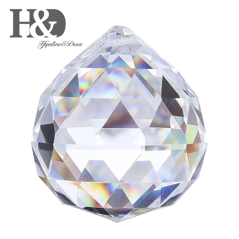H&D 80mm Clear Cut Crystal Ball Prisms Glass Sphere Faceted Gazing Ball Rainbow Maker Suncatcher for Window/Home Decor
H&D 80mm Clear Cut Crystal Ball Prisms Glass Sphere Faceted Gazing Ball Rainbow Maker Suncatcher for Window/Home Decor