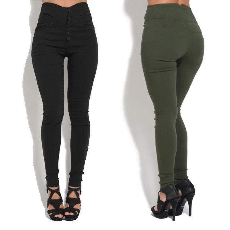 High stretch women's pant 2018 autumn casual button decoration pencil pants women size leggings woman clothes plus size S-5XL
High stretch women's pant 2018 autumn casual button decoration pencil pants women size leggings woman clothes plus size S-5XL