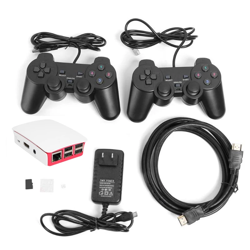 16000 in 1 128GB Quad Core TV Video Game Player Box Accessory For Rraspberry Pi With 2 USB Wired Gamepad Controller Game Console
16000 in 1 128GB Quad Core TV Video Game Player Box Accessory For Rraspberry Pi With 2 USB Wired Gamepad Controller Game Console
