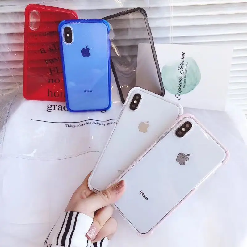 Phone Cases Transparent For iphone XR X XS 8 7 6 s Plus case Shockproof For iphone 8 plus case luxury Silicone soft Cover Coque
Phone Cases Transparent For iphone XR X XS 8 7 6 s Plus case Shockproof For iphone 8 plus case luxury Silicone soft Cover Coque