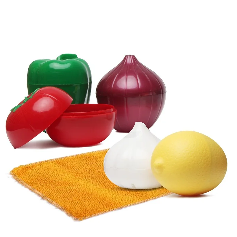 Fruit & Vegetable Storage Containers Onion Lemon Tomato and Garlic Saver Kitchen Creative Tools to Keeps Food Fresh
Fruit & Vegetable Storage Containers Onion Lemon Tomato and Garlic Saver Kitchen Creative Tools to Keeps Food Fresh