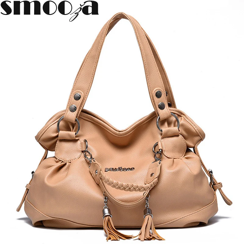 SMOOZA Women high quality Handbags Female PU Leather Shoulder Bags Ladies Portable Office Totes bag Ladies Hobos Messenger Bag
SMOOZA Women high quality Handbags Female PU Leather Shoulder Bags Ladies Portable Office Totes bag Ladies Hobos Messenger Bag