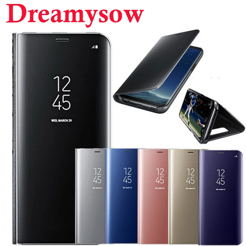 Smart Leather Flip Stand Mirror Case For Samsung Galaxy A8 A6 J4 2018 S8 S9 Plus S7 S6 Edge j5 j7 2017 EU Version Case 360 Cover
Smart Leather Flip Stand Mirror Case For Samsung Galaxy A8 A6 J4 2018 S8 S9 Plus S7 S6 Edge j5 j7 2017 EU Version Case 360 Cover