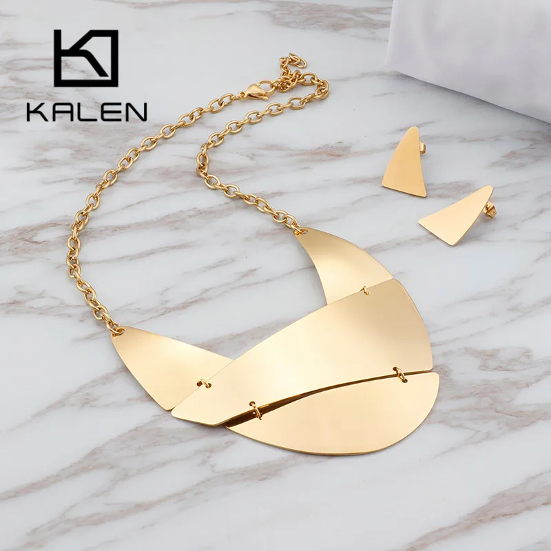 KALEN Fashion Stainless Steel Bijoux Jewelry Sets For Women Acero Inoxidable Joyeria Mujer Tir-Color Earring & Necklace Set Gift
KALEN Fashion Stainless Steel Bijoux Jewelry Sets For Women Acero Inoxidable Joyeria Mujer Tir-Color Earring & Necklace Set Gift