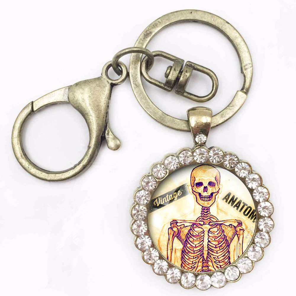 2019 Retro Anatomical Heart keychain, Medical Skeleton images Gothic Handcrafted Keychains
2019 Retro Anatomical Heart keychain, Medical Skeleton images Gothic Handcrafted Keychains