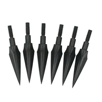 

12pcs 100 Grain Black Trigonous Broadheads Arrowheads For Hunting Arrow Heads Archery Crossbow