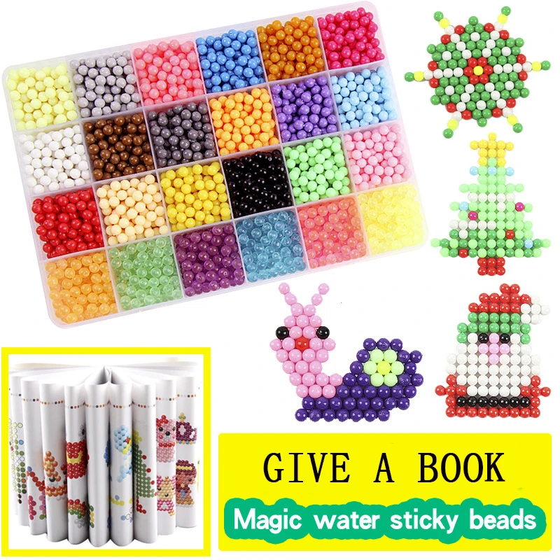 24 color Multicolor DIY Water Spray Magic beads Ring Refill 3D Puzzle Educational Kit Ball Game Toys for Children juguetes
24 color Multicolor DIY Water Spray Magic beads Ring Refill 3D Puzzle Educational Kit Ball Game Toys for Children juguetes