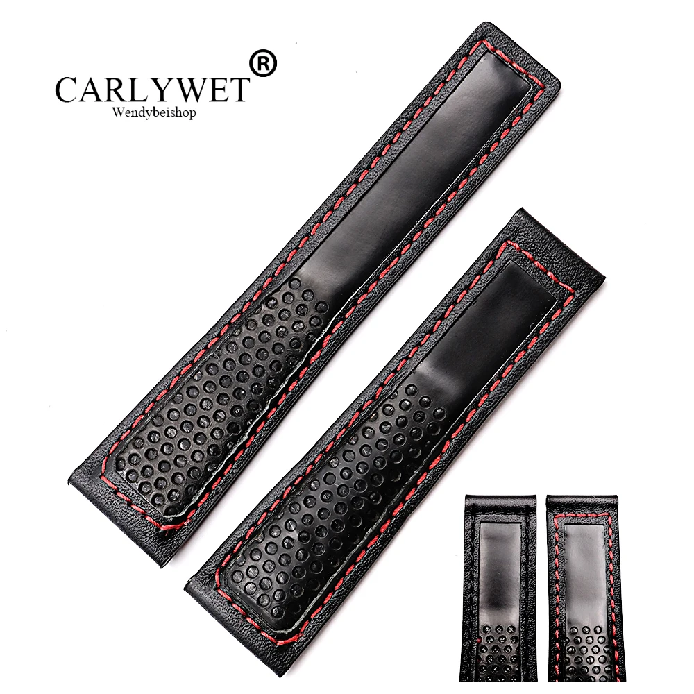 CARLYWET 22mm Wholesale Fashion Black High Quality Cowhide Genuine Real Leather Replacement Watch Band Strap Belt
CARLYWET 22mm Wholesale Fashion Black High Quality Cowhide Genuine Real Leather Replacement Watch Band Strap Belt