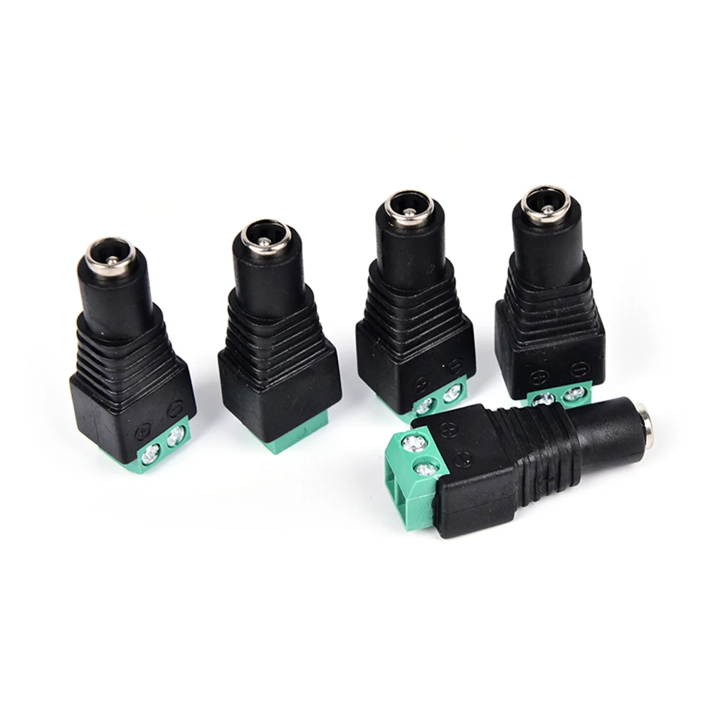 Female OR Male DC Power Plug Connector 2.1mm X 5.5mm Screw Fastening Type DC Plug Adapter To Connection Led Strip 5pcs
Female OR Male DC Power Plug Connector 2.1mm X 5.5mm Screw Fastening Type DC Plug Adapter To Connection Led Strip 5pcs