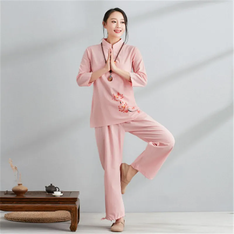 Chinese meditatie pak vrouwelijke katoen en linnen sjaal vrouwelijke herfst en winter vrouwelijke Kung Fu Tai Chi Yoga kleding
Chinese meditatie pak vrouwelijke katoen en linnen sjaal vrouwelijke herfst en winter vrouwelijke Kung Fu Tai Chi Yoga kleding