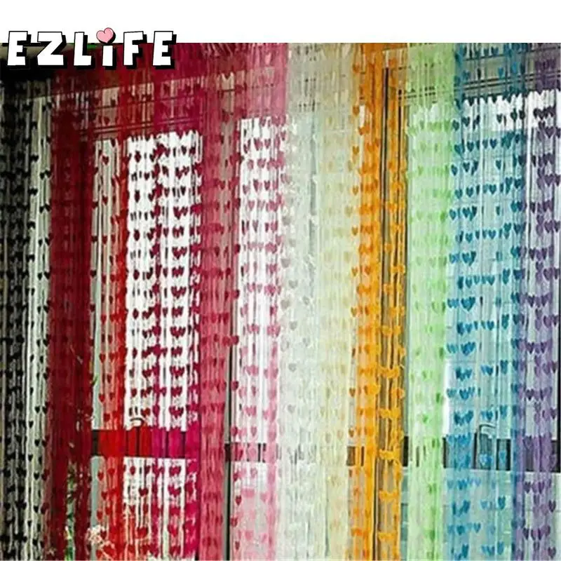 EZLIFE Cute Heart Line Tassel String Door Curtain Window Room Divider Curtain Valance Party Decoration 2M x 1M VQF5190
EZLIFE Cute Heart Line Tassel String Door Curtain Window Room Divider Curtain Valance Party Decoration 2M x 1M VQF5190