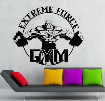 Wall Sticker Vinyl Decal Gym Extreme Force Bodybuilding Fitness Sport for Wall Pattern Single-piece Package Modern
Wall Sticker Vinyl Decal Gym Extreme Force Bodybuilding Fitness Sport for Wall Pattern Single-piece Package Modern