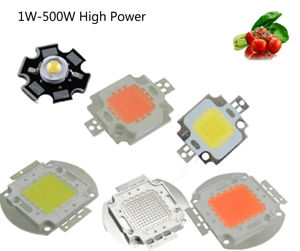 

High Power LED Chip 1W 3W 5W 10W 20W 30W 50W 100W COB SMD LED Bead White RGB UV Grow Full Spectrum 1 3 5 10 20 30 50 100 W Watt