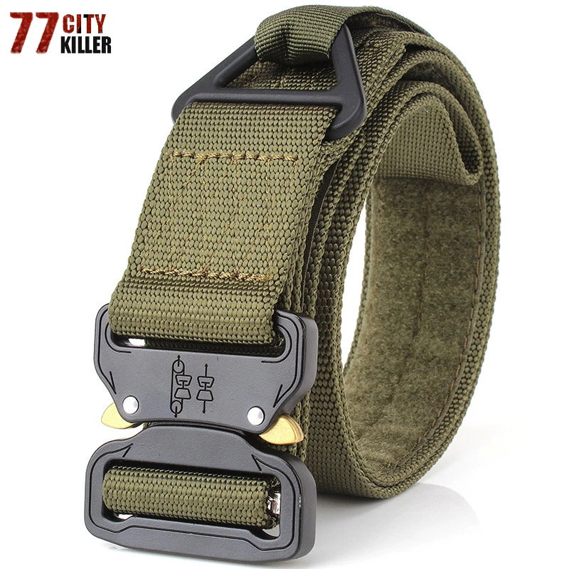 SWAT Military Equipment Army Tactical Belt for Men Quick Release Nylon Webbing Belts Knock Off Buckle Nylon Combat Waist Belts
SWAT Military Equipment Army Tactical Belt for Men Quick Release Nylon Webbing Belts Knock Off Buckle Nylon Combat Waist Belts