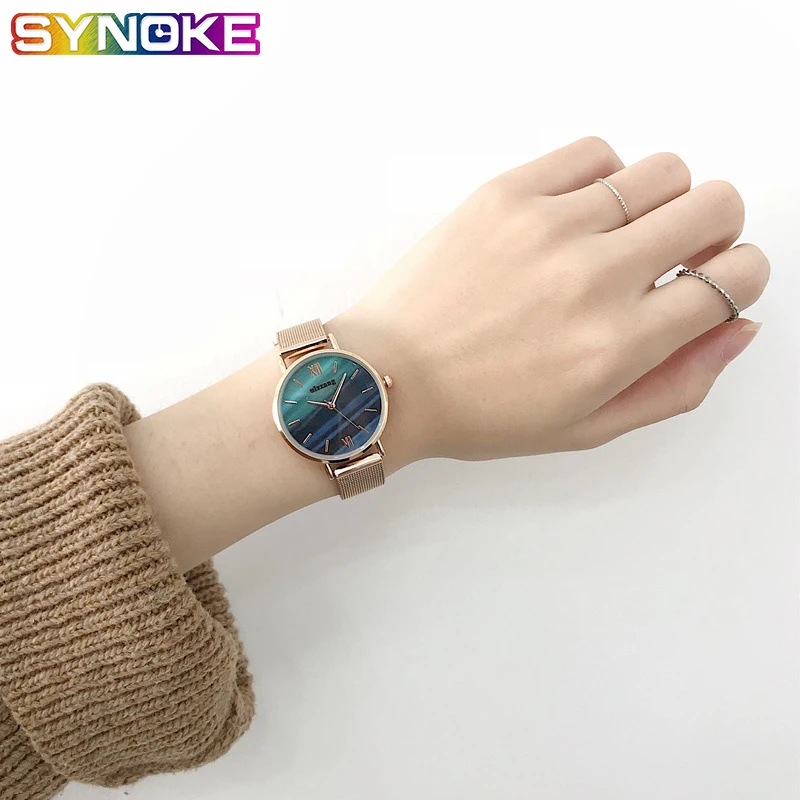 Luxury 2019 Rose Gold Women Quartz Watches Fashion Casual Crystal Retro Wristwatch Steel Mesh Vintage Watch Green Female Clock
Luxury 2019 Rose Gold Women Quartz Watches Fashion Casual Crystal Retro Wristwatch Steel Mesh Vintage Watch Green Female Clock