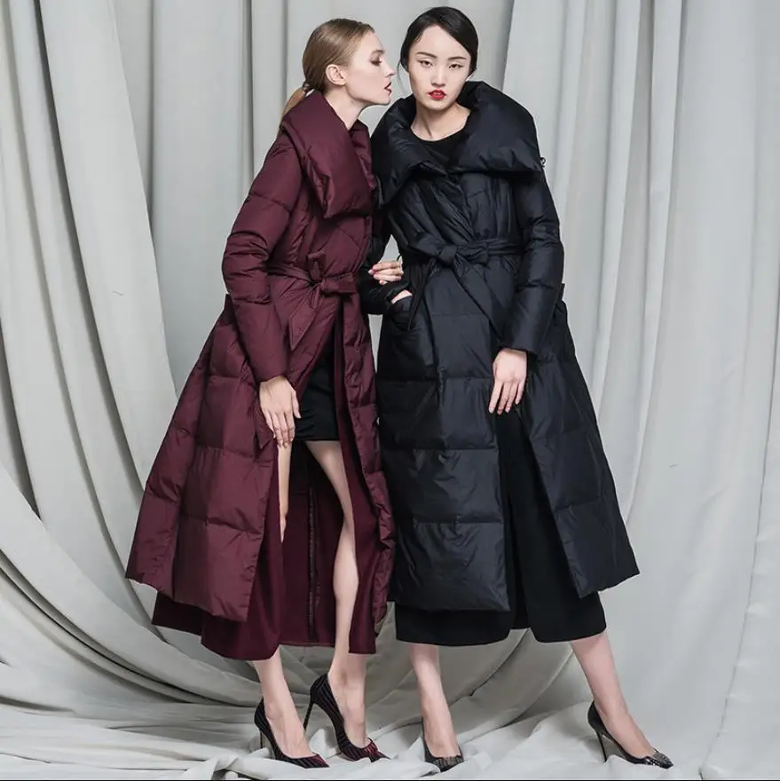 2019 Winter Down Jackets Woolen slim down patchwork over-the-knee women's down coat long design Q226
2019 Winter Down Jackets Woolen slim down patchwork over-the-knee women's down coat long design Q226