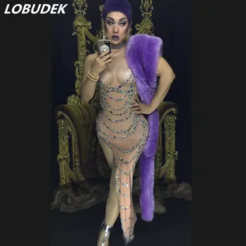 Occident Nightclub DJ DS Bar female singer Costume Colorful Crystals one piece Dress Party show dancer stage catwalk Sexy dress
Occident Nightclub DJ DS Bar female singer Costume Colorful Crystals one piece Dress Party show dancer stage catwalk Sexy dress