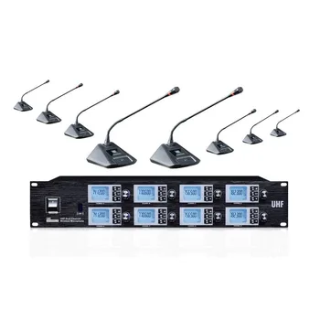 Bolymic Wireless Conference Microphone System UHF 8 Channels Professional Gooseneck Desktop Mic Chairman Delegate Microphone
Bolymic Wireless Conference Microphone System UHF 8 Channels Professional Gooseneck Desktop Mic Chairman Delegate Microphone