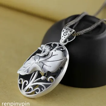KJJEAXCMY 999 Silver Handmade hand carved lotus leaf lotus leaf national wind lady hollowed Pendant
KJJEAXCMY 999 Silver Handmade hand carved lotus leaf lotus leaf national wind lady hollowed Pendant