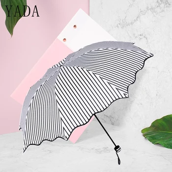 YADA Striped Lace Folding Umbrella Rain Women uv Black Coating Windproof Umbrella For Womens Friendship Designer Umbrellas YS635
YADA Striped Lace Folding Umbrella Rain Women uv Black Coating Windproof Umbrella For Womens Friendship Designer Umbrellas YS635