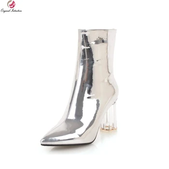 Original Intentio New Stylish Women Ankle Boots Pointed Toe Round Heels Boots Elegant 4 Colors Shoes Woman Plus US Size 3-10.5
Original Intentio New Stylish Women Ankle Boots Pointed Toe Round Heels Boots Elegant 4 Colors Shoes Woman Plus US Size 3-10.5