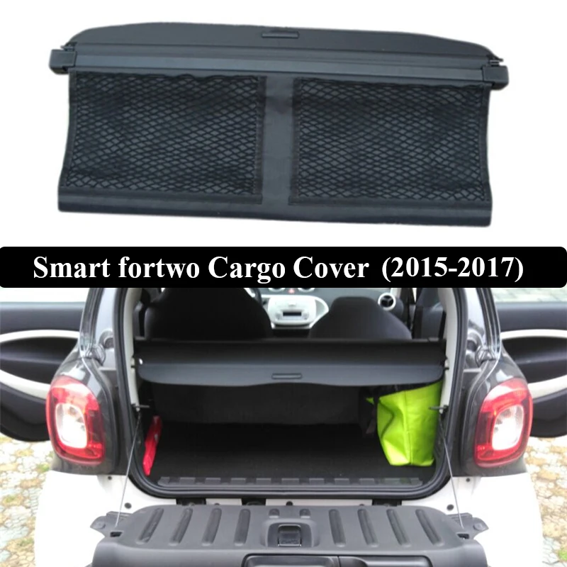 

For Smart fortwo 2015-2017 Rear Cargo Cover privacy Trunk Screen Security Shield shade Auto Accessories