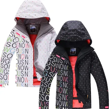 GSNOW SNOW Good Quality Black/White Women Skiing Jackets Lady Snowboard Clothing 10K Waterproof Winter Costume Snow Suit coats
GSNOW SNOW Good Quality Black/White Women Skiing Jackets Lady Snowboard Clothing 10K Waterproof Winter Costume Snow Suit coats