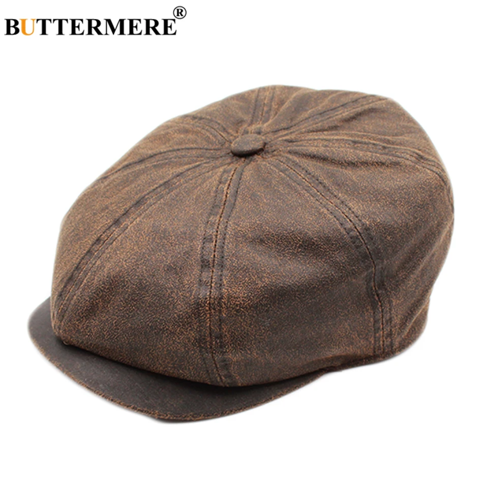 BUTTERMERE Men's Newsboy Hats Dark Brown Flat Caps Male Cotton Washed Duckbill Hat Vintage Spring Painter British Octagonal Cap
BUTTERMERE Men's Newsboy Hats Dark Brown Flat Caps Male Cotton Washed Duckbill Hat Vintage Spring Painter British Octagonal Cap