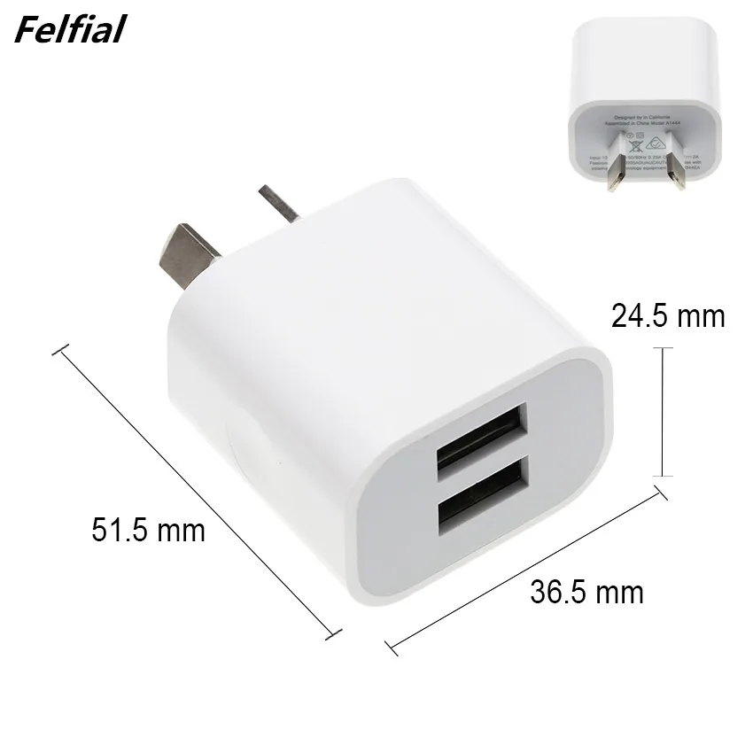 AU Plug 2 Ports Multiple Wall USB Charger 2A Smart USB Power Adapter Mobile Phone Tablet Charging Device for Apples iPhone iPad
AU Plug 2 Ports Multiple Wall USB Charger 2A Smart USB Power Adapter Mobile Phone Tablet Charging Device for Apples iPhone iPad