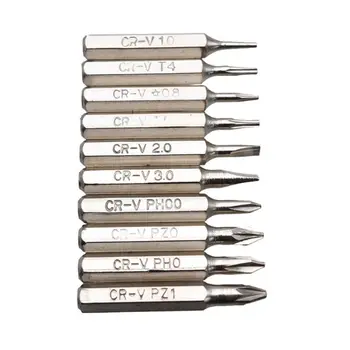 10pcs 28mm Magnetic CR-V Precision Screwdriver Bit Set Multifunctional Hex Torx Head Repair Tool
10pcs 28mm Magnetic CR-V Precision Screwdriver Bit Set Multifunctional Hex Torx Head Repair Tool