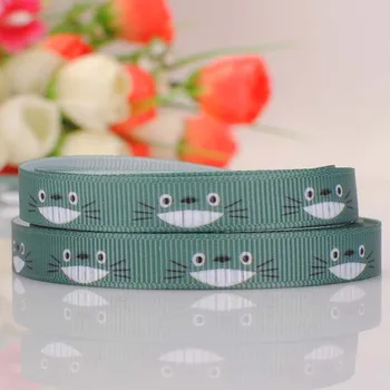 50 yards 3/8 " 9 mm totoro face print grosgrain tape DIY handmade hairbow cartoon ribbon free shipping
50 yards 3/8 " 9 mm totoro face print grosgrain tape DIY handmade hairbow cartoon ribbon free shipping