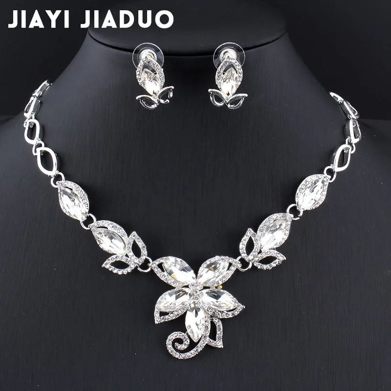 jiayijiaduo 2017 Jewellery sets for women wedding for brides wedding accessories Silver color Charm flower crystal necklace set
jiayijiaduo 2017 Jewellery sets for women wedding for brides wedding accessories Silver color Charm flower crystal necklace set